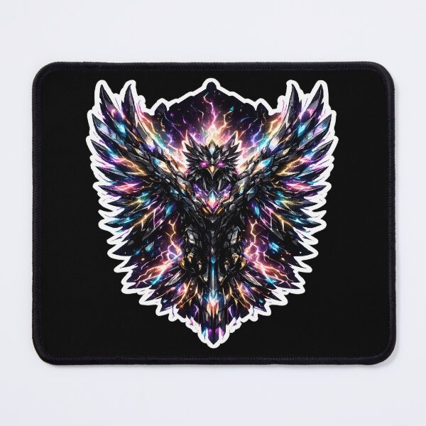 Item preview, Crystalline Carbon Shards Phoenix with Neon Flare Aura designed and sold by RiteshCenter .
