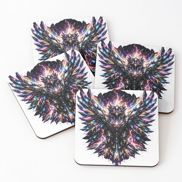 Item preview, Crystalline Carbon Shards Phoenix with Neon Flare Aura designed and sold by RiteshCenter .