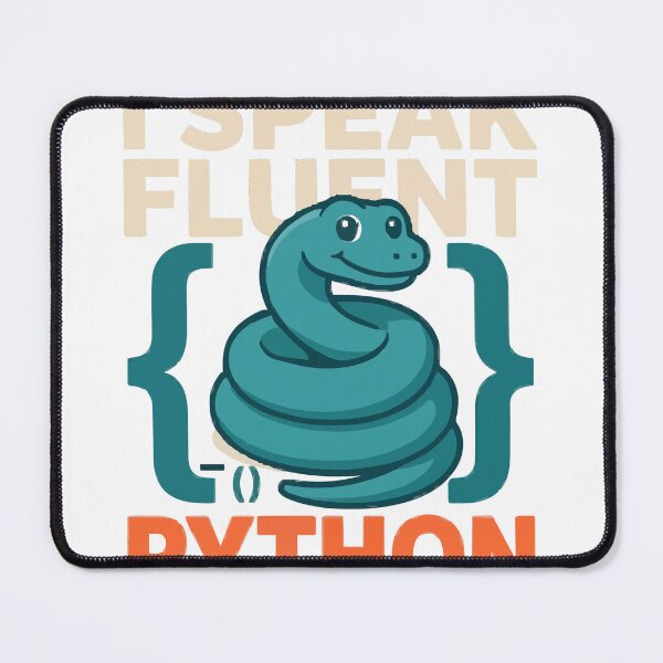 Item preview, I Speak Fluent Python Coder Snake designed and sold by Bianca Oltean.