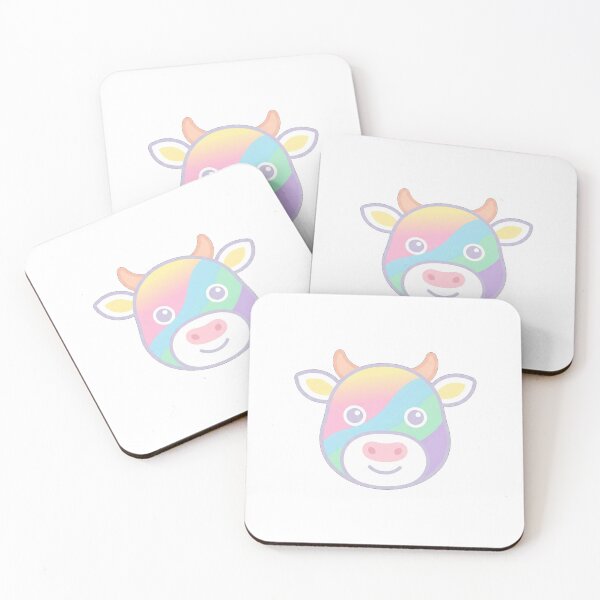 Item preview, Pastel Rainbow Kawaii Cow designed and sold by Owcomm.