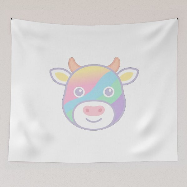 Item preview, Pastel Rainbow Kawaii Cow designed and sold by Owcomm.