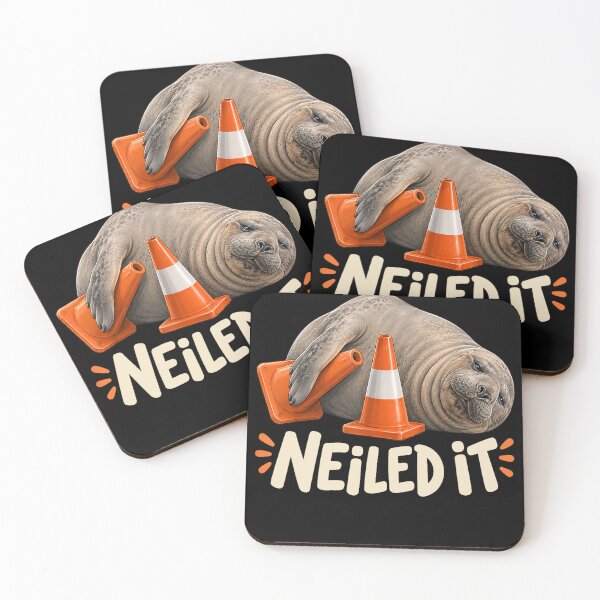 Item preview, Neil The Seal Neiled It Funny Elephant Seal Meme designed and sold by OMITTEROMINOUS.