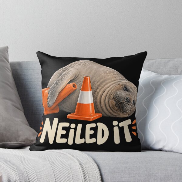 Item preview, Neil The Seal Neiled It Funny Elephant Seal Meme designed and sold by OMITTEROMINOUS.
