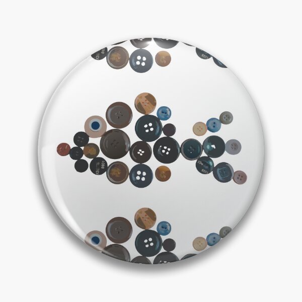 Item preview, Upcycled Button Fish – Sustainable Mosaic Design designed and sold by PascoalSimoes.