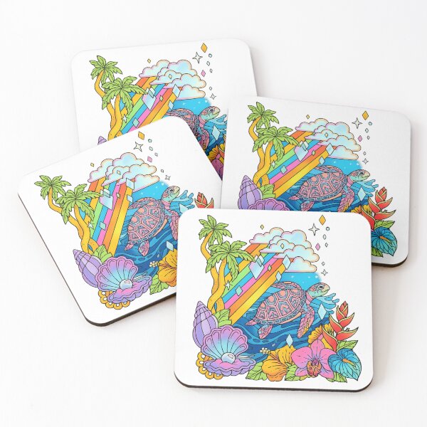 Item preview, Stained Glass Sea Turtle Tropical Art designed and sold by Rama KLK.