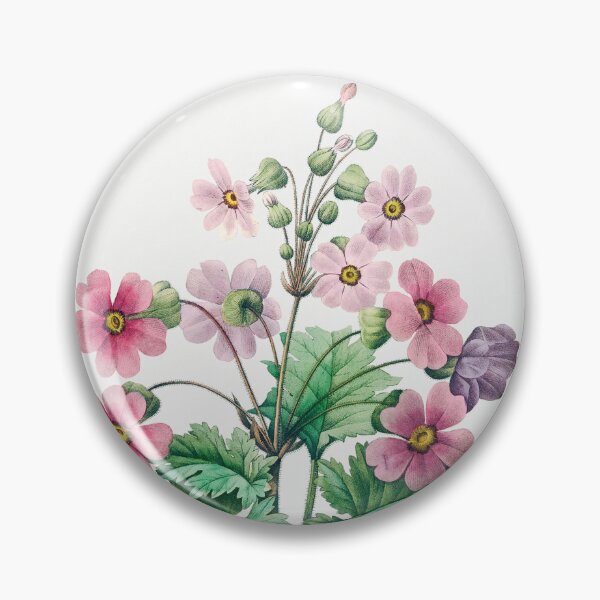 Item preview, Chinese Primrose Flowers Vintage Botanical Illustration designed and sold by TheRetroArtRoom.