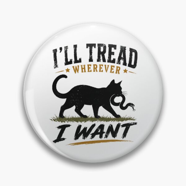 Item preview, I'll Tread Wherever I Want Black Cat Feline Independence Liberty designed and sold by HumansStuck12.
