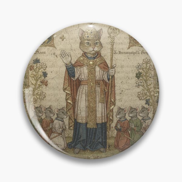 Item preview, Bishop Cat Blessing the Mice designed and sold by PictorialWhimsy.