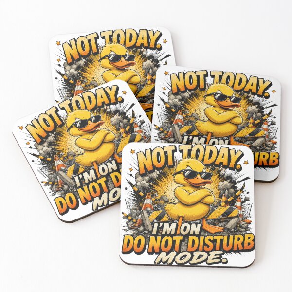 Item preview, Not Today – I'm on Do Not Disturb Mode Funny Duck Vintage Graphic T-Shirt designed and sold by Cavalier-org.