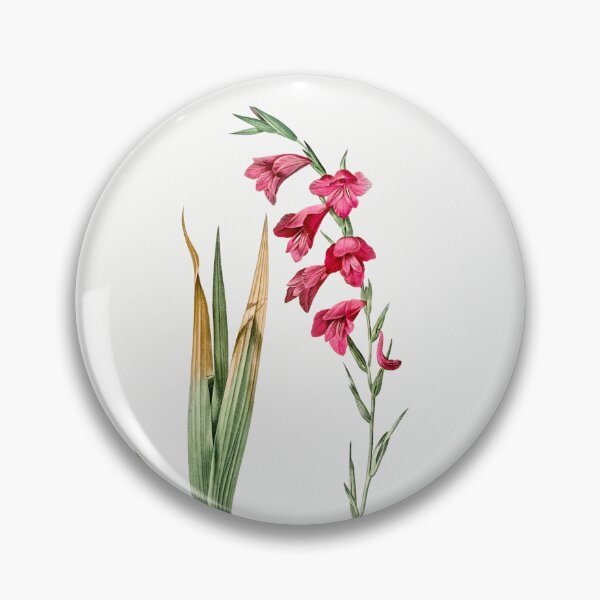 Item preview, Eastern Gladiolus Flowers Vintage Botanical Illustration designed and sold by TheRetroArtRoom.