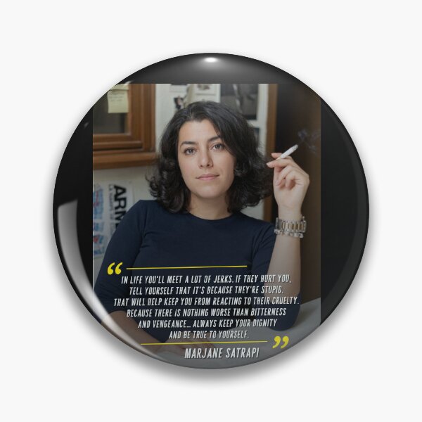 Item preview, Marjane Satrapi Quote Painted HD Art designed and sold by DiverseDazzle.