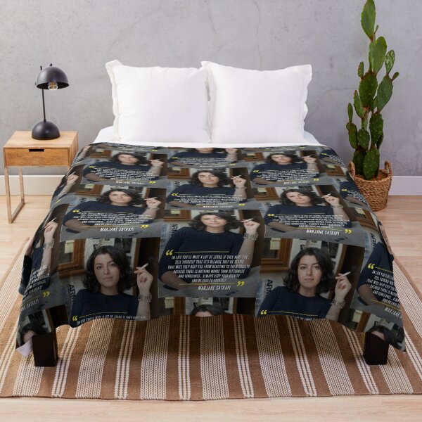 Item preview, Marjane Satrapi Quote Painted HD Art designed and sold by DiverseDazzle.