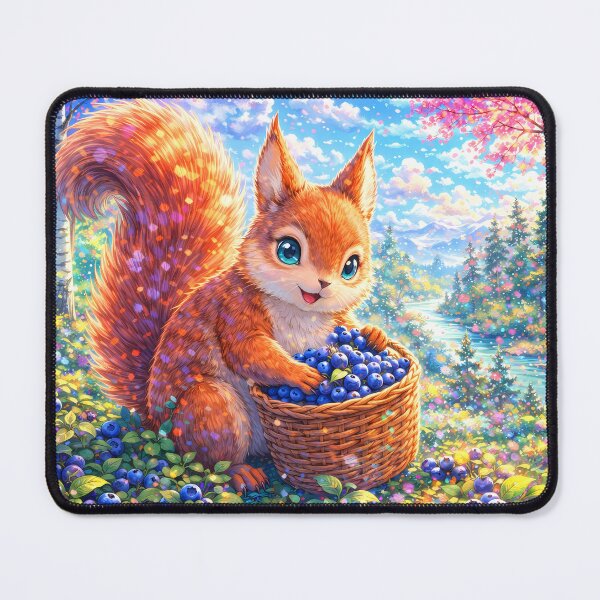 Item preview, Squirrel Picking Blueberries designed and sold by M-Y-A-R-T-.