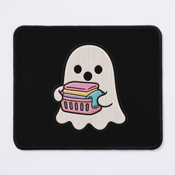 Item preview, Cute Ghost Laundry Kawaii Embroidery Patch Design designed and sold by ColorSplash123.