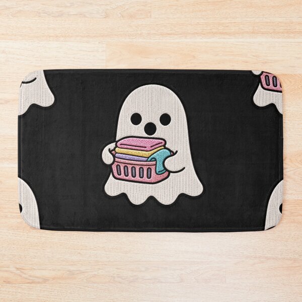 Item preview, Cute Ghost Laundry Kawaii Embroidery Patch Design designed and sold by ColorSplash123.