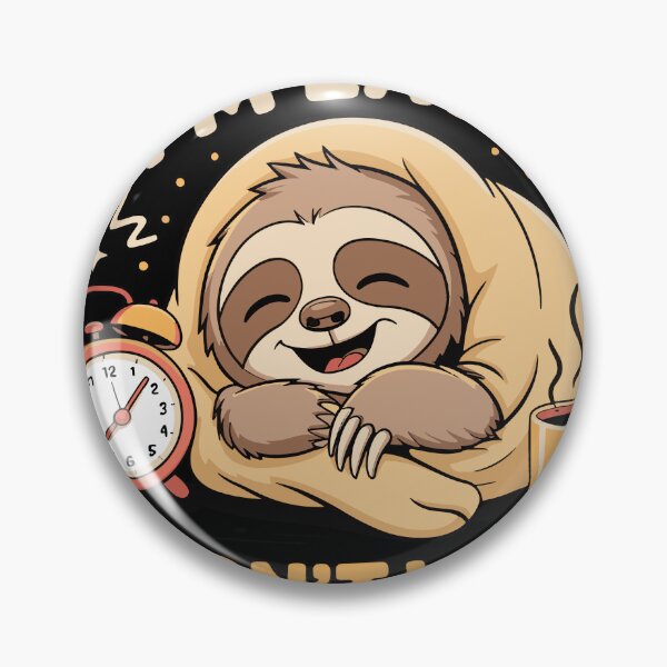Item preview, Cute lazy sloth - Sorry i'm late designed and sold by BobaTeeStore.