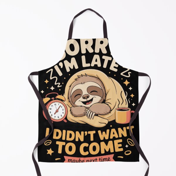 Item preview, Cute lazy sloth - Sorry i'm late designed and sold by BobaTeeStore.