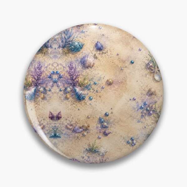 Item preview, Shells on the Beach Background designed and sold by Dew Drop Crafts .