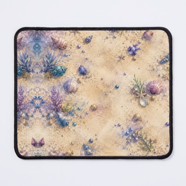 Item preview, Shells on the Beach Background designed and sold by Dew Drop Crafts .