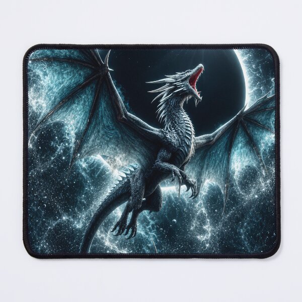 Item preview, Solar Eclipse Dragon | Celestial Fantasy Wall Art designed and sold by DrakariArt.