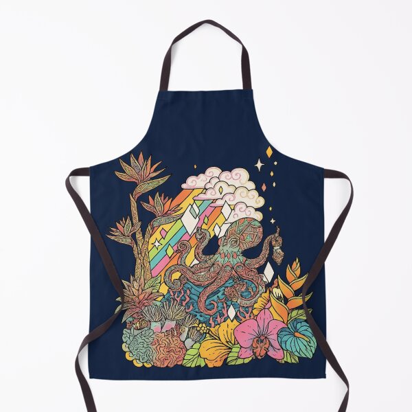 Item preview, Psychedelic Octopus in Tropical Paradise designed and sold by Rama KLK.