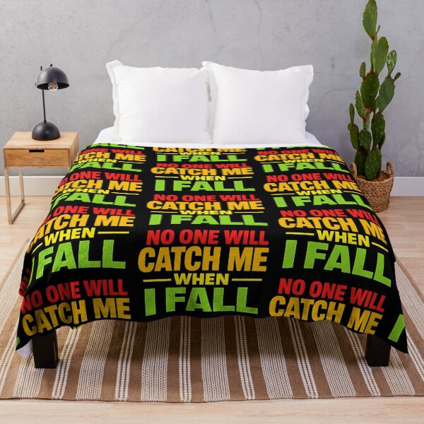 Item preview, No One Will Catch Me When I Fall Motivational Quote designed and sold by TeeTimeTreasure.