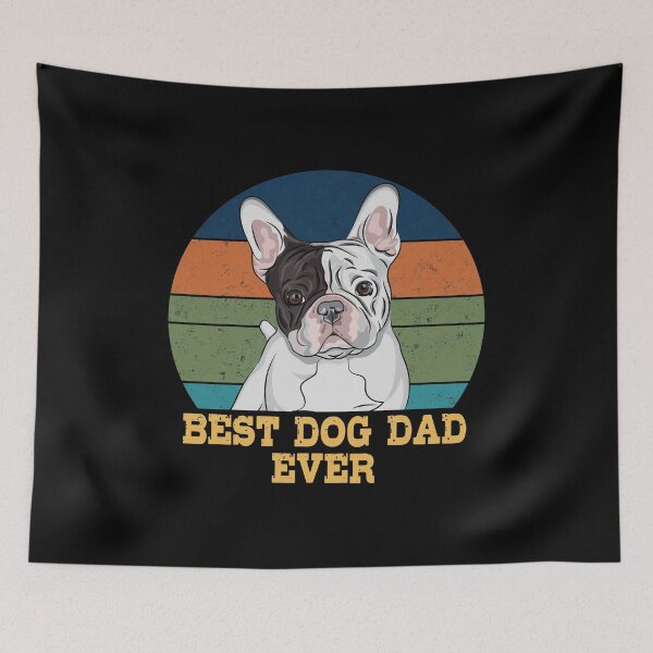 Item preview, Best Dog Dad Ever Frenchie Sunset Garment designed and sold by SoyLamderma.