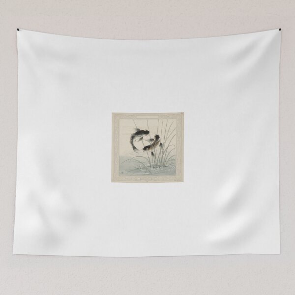 Item preview, Ink Koi Circling Among Reeds designed and sold by PictorialWhimsy.