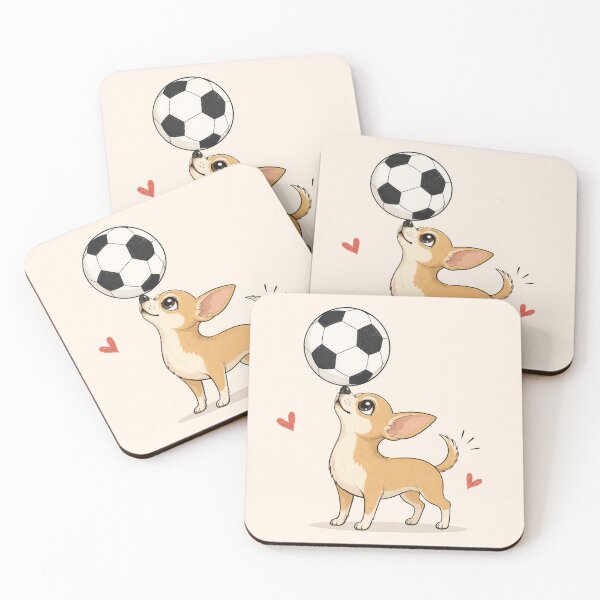 Item preview, Chihuahua Playing Soccer | Cute Dog Futbol Lover designed and sold by pixiedustpaint.