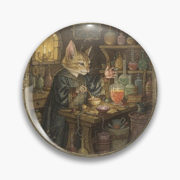 Item preview, The Alchemist Cat designed and sold by PictorialWhimsy.