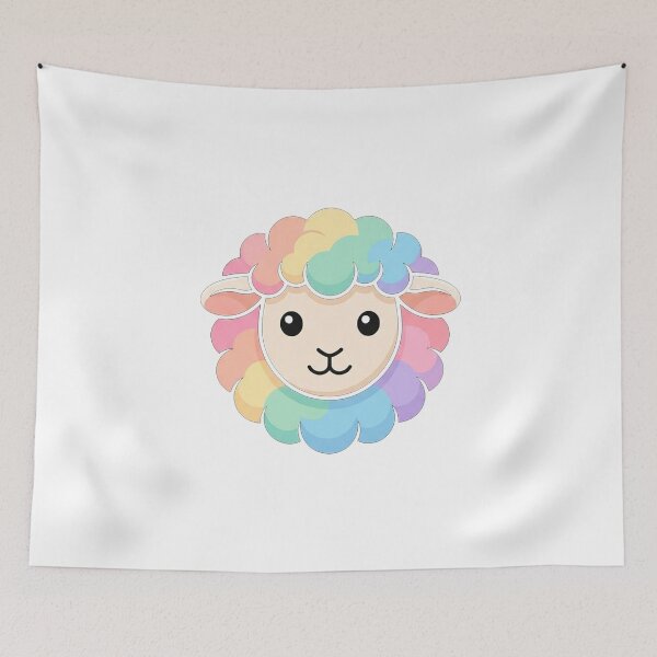 Item preview, Cute Pastel Rainbow Sheep designed and sold by Owcomm.