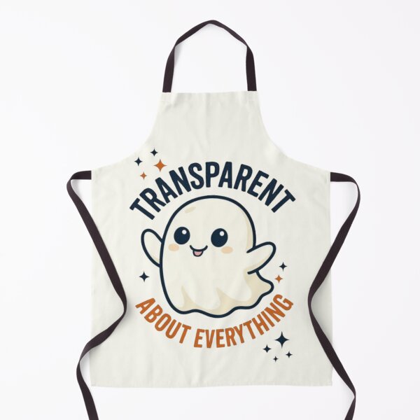 Item preview, Transparent About Everything Funny Ghost Halloween Witty T-Shirt designed and sold by HopeAndHustle.