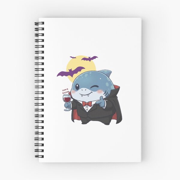 Item preview, Cute Vampire Shark Halloween Graphic T-Shirt – Love at First Bite designed and sold by Nature's Chibis.