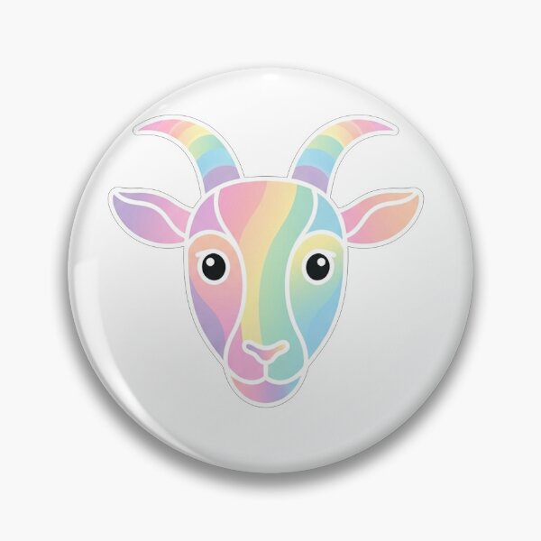 Item preview, Rainbow Goat Portrait designed and sold by Owcomm.