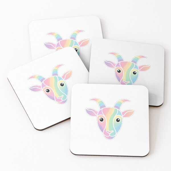 Item preview, Rainbow Goat Portrait designed and sold by Owcomm.