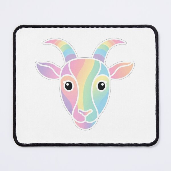 Item preview, Rainbow Goat Portrait designed and sold by Owcomm.
