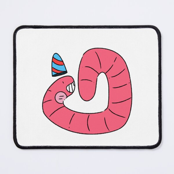 Item preview, Cute Pink Happy Worm In Heart Shape Cartoon designed and sold by Lapiinart.