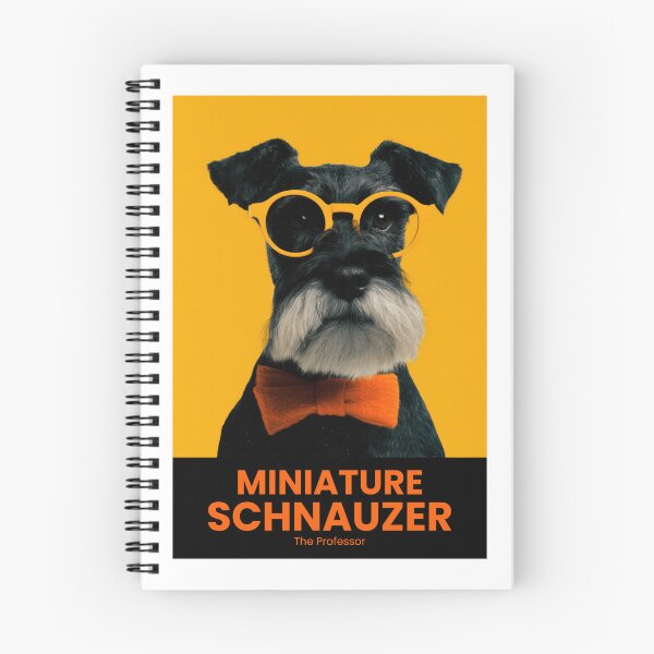 Item preview, Miniature Schnauzer The Professor, Wise Whiskers Wall Art designed and sold by MarkedArtPrints.