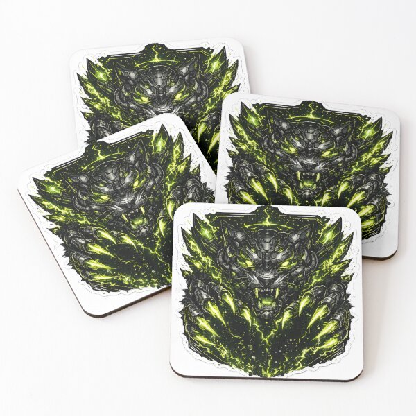 Item preview, Cybernetic Venom Panther with Radioactive Green Claw Paths designed and sold by RiteshCenter .