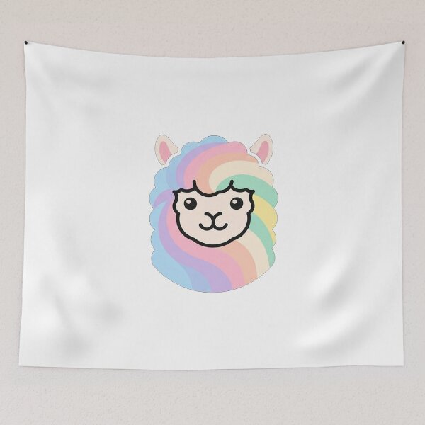 Item preview, Cute Pastel Rainbow Llama designed and sold by Owcomm.