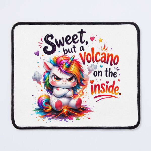 Item preview, Sweet But A Volcano Inside Unicorn designed and sold by Tinosshop.