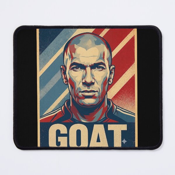 Item preview, Zinedine Zidane - G.O.A.T Typography designed and sold by delacerdaan.