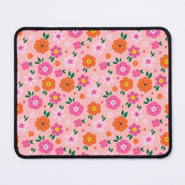 Item preview, pattern with colorful flowers designed and sold by burbura.