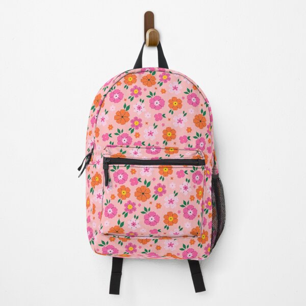 Item preview, pattern with colorful flowers designed and sold by burbura.