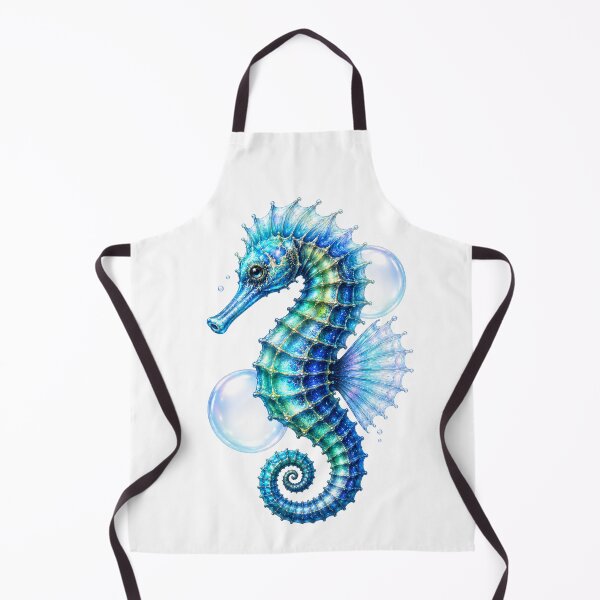 Item preview, Azure Seahorse designed and sold by HeyFajnaLinja.