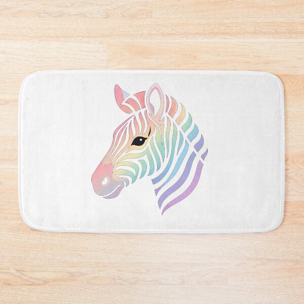 Item preview, Rainbow Zebra Head designed and sold by Owcomm.