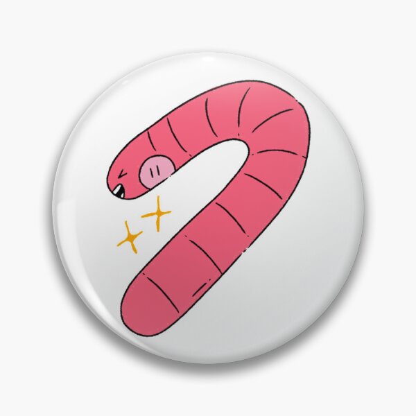 Item preview, Cute Pink Happy Worm With Tiny Sparkles Cartoon Doodle designed and sold by Lapiinart.