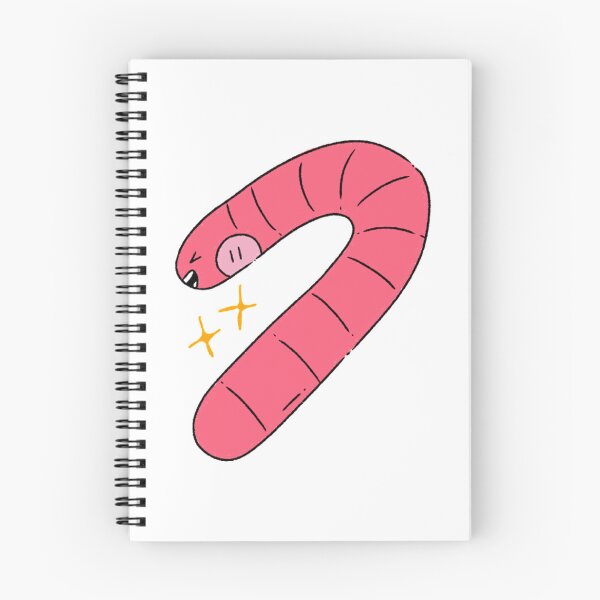 Item preview, Cute Pink Happy Worm With Tiny Sparkles Cartoon Doodle designed and sold by Lapiinart.