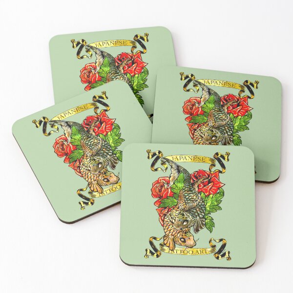 Item preview, classic tattoo Japanese koi fish designed and sold by PASSION AND FUN WORLD .