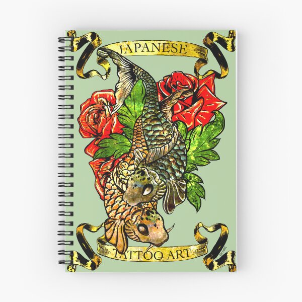 Item preview, classic tattoo Japanese koi fish designed and sold by PASSION AND FUN WORLD .